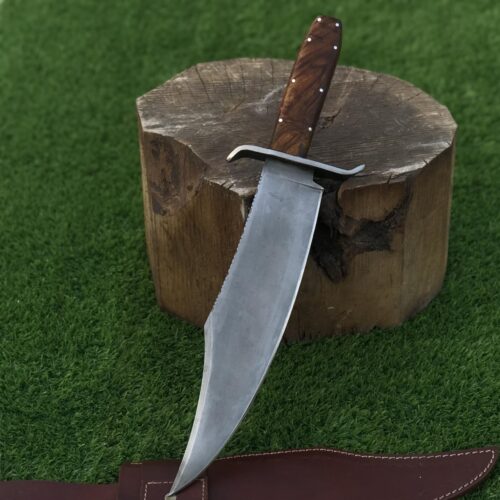 Dundee Juann Padilloo Utility Knife 17" Tempered Steel Blade with Rosewood Handle With Leather Sheath