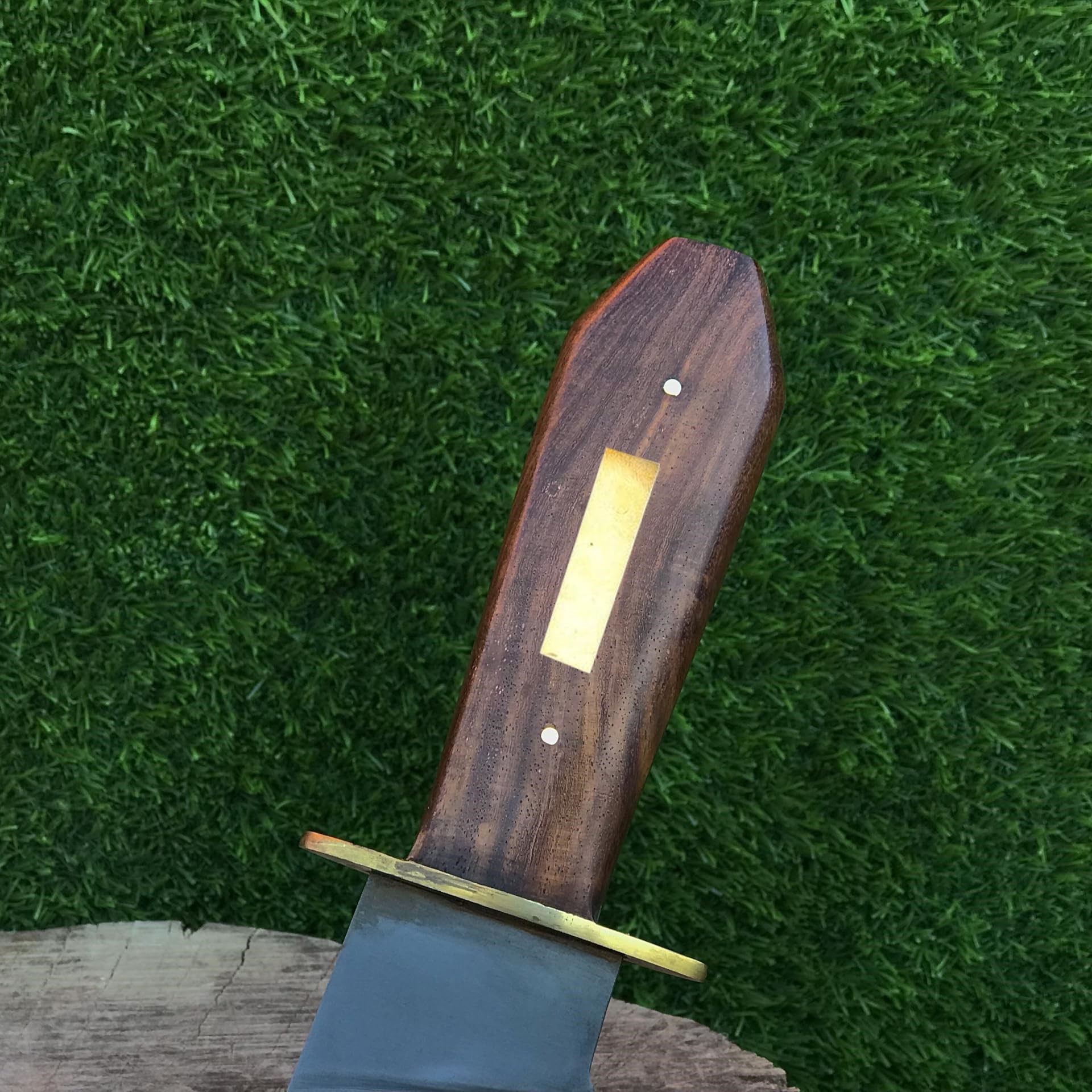 Jim Bowie Style Collectible Utility Tool 1095 Steel with Rosewood Handle & Sheath - Image 3