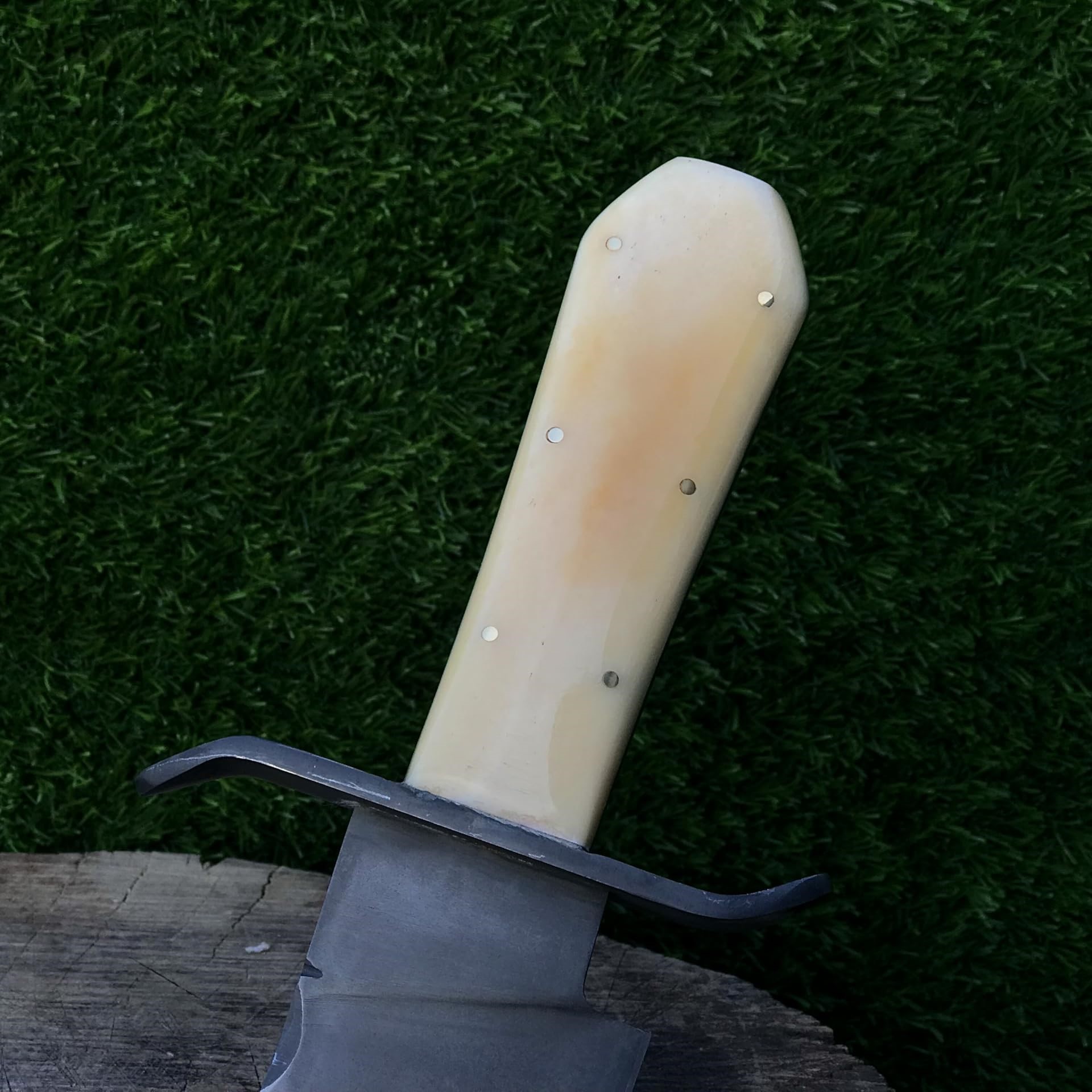 Jimm & James Juan Padillioo Heritage Bowie Replica Bone Handle, 5160 Steel with Sheath - Image 3