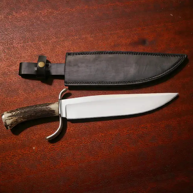 USA D2 Steel Historical Replica Bowie Knife 12" Stag Handle Full Tang | Utility Knife Historic Inspiration USA Knives Outdoor Knives USA D2 Steel Historical Replica Bowie Knife 12" Stag Handle Full Tang | Utility Knife Historic Inspiration USA Knives Outdoor Knives