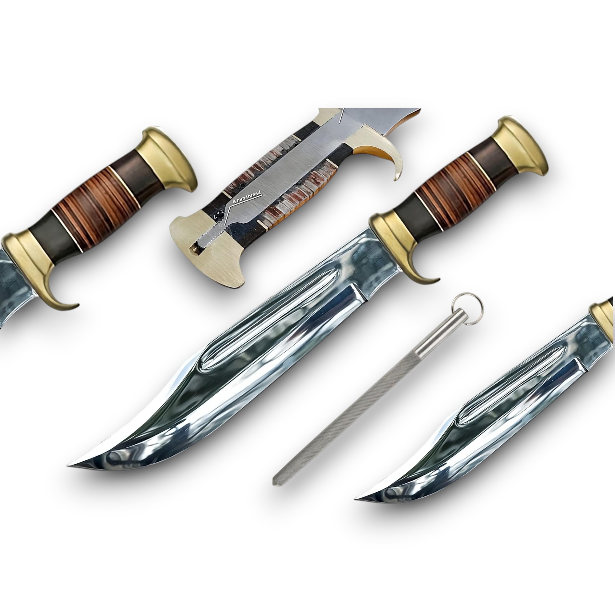 USA Crocodile Dundee Handmade Bowie Knife | Utility Knife Historic Inspiration USA Knives Outdoor Knives 440C Steel Full Tang USA Crocodile Dundee Handmade Bowie Knife | Utility Knife Historic Inspiration USA Knives Outdoor Knives 440C Steel Full Tang