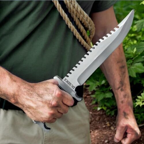 USA Hunter Bowie Knife D2 Steel Clip Point Full Tang 17" | Utility Knife Historic Inspiration USA Knives Outdoor Knives Micarta Handle Survival Edition