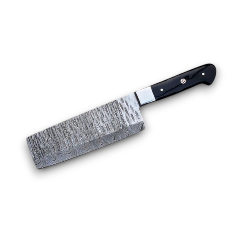 Hand-Forged 5-Piece Damascus Steel Culinary Chef Knife Set – Outdoor & Kitchen Use with Leather Roll Bag Hand-Forged 5-Piece Damascus Steel Culinary Chef Knife Set – Outdoor & Kitchen Use with Leather Roll Bag - Image 2