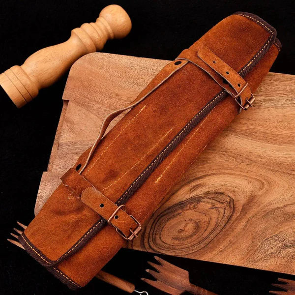 Full Tang Handmade Chef Knife Set – High Carbon Steel with Camel Bone Handles full tang chef knives, handmade high carbon steel, camel bone handle knives, professional kitchen set, hand-forged chef knives Full Tang Handmade Chef Knife Set – High Carbon Steel with Camel Bone Handles full tang chef knives, handmade high carbon steel, camel bone handle knives, professional kitchen set, hand-forged chef knives - Image 4