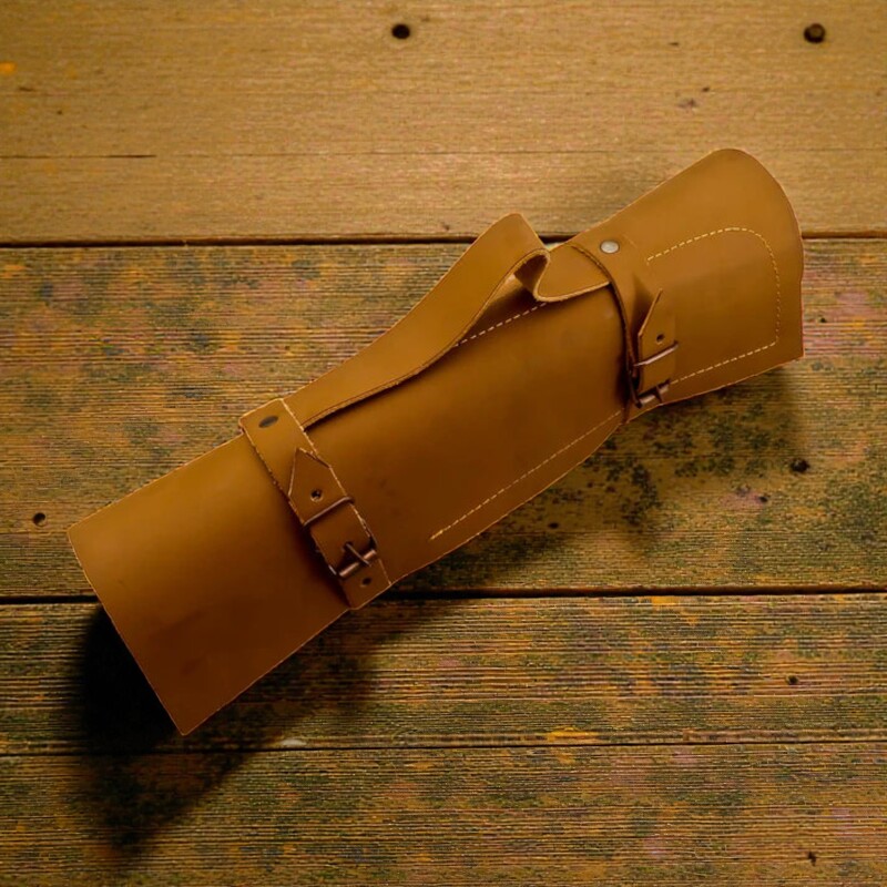 Handmade 5-Piece Culinary Damascus Knife Set – Bread, Fillet, Cleaver, Chef & Paring Knives with Resin Handles & Leather Sheath Handmade 5-Piece Culinary Damascus Knife Set – Bread, Fillet, Cleaver, Chef & Paring Knives with Resin Handles & Leather Sheath - Image 5