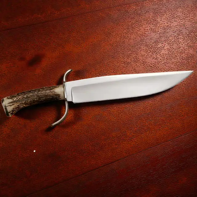 USA D2 Steel Historical Replica Bowie Knife 12" Stag Handle Full Tang | Utility Knife Historic Inspiration USA Knives Outdoor Knives USA D2 Steel Historical Replica Bowie Knife 12" Stag Handle Full Tang | Utility Knife Historic Inspiration USA Knives Outdoor Knives - Image 5