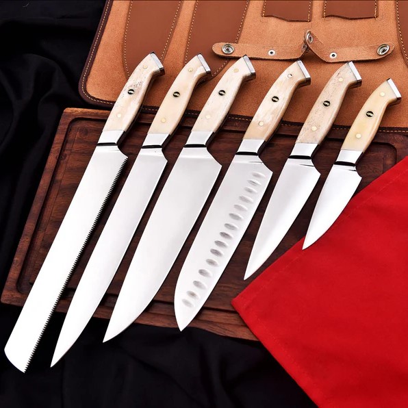 Hand-Forged 5-Piece High Carbon Steel Chef Knife Set – Kitchen Knives for Culinary Excellence Hand-Forged 5-Piece High Carbon Steel Chef Knife Set – Kitchen Knives for Culinary Excellence - Image 3